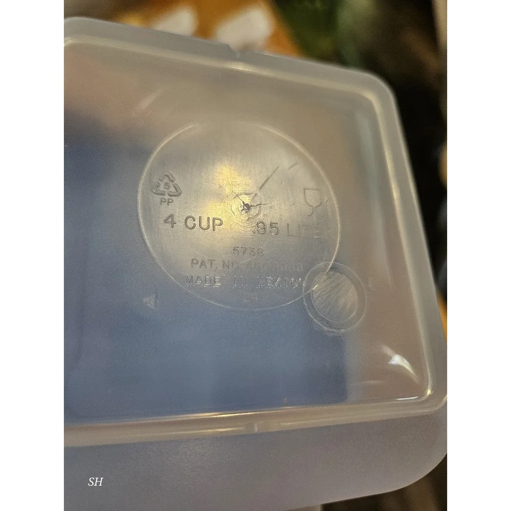 Vintage‎ Anchor Hocking Pop Top Storable Container Lot Blue Lids Multiple...